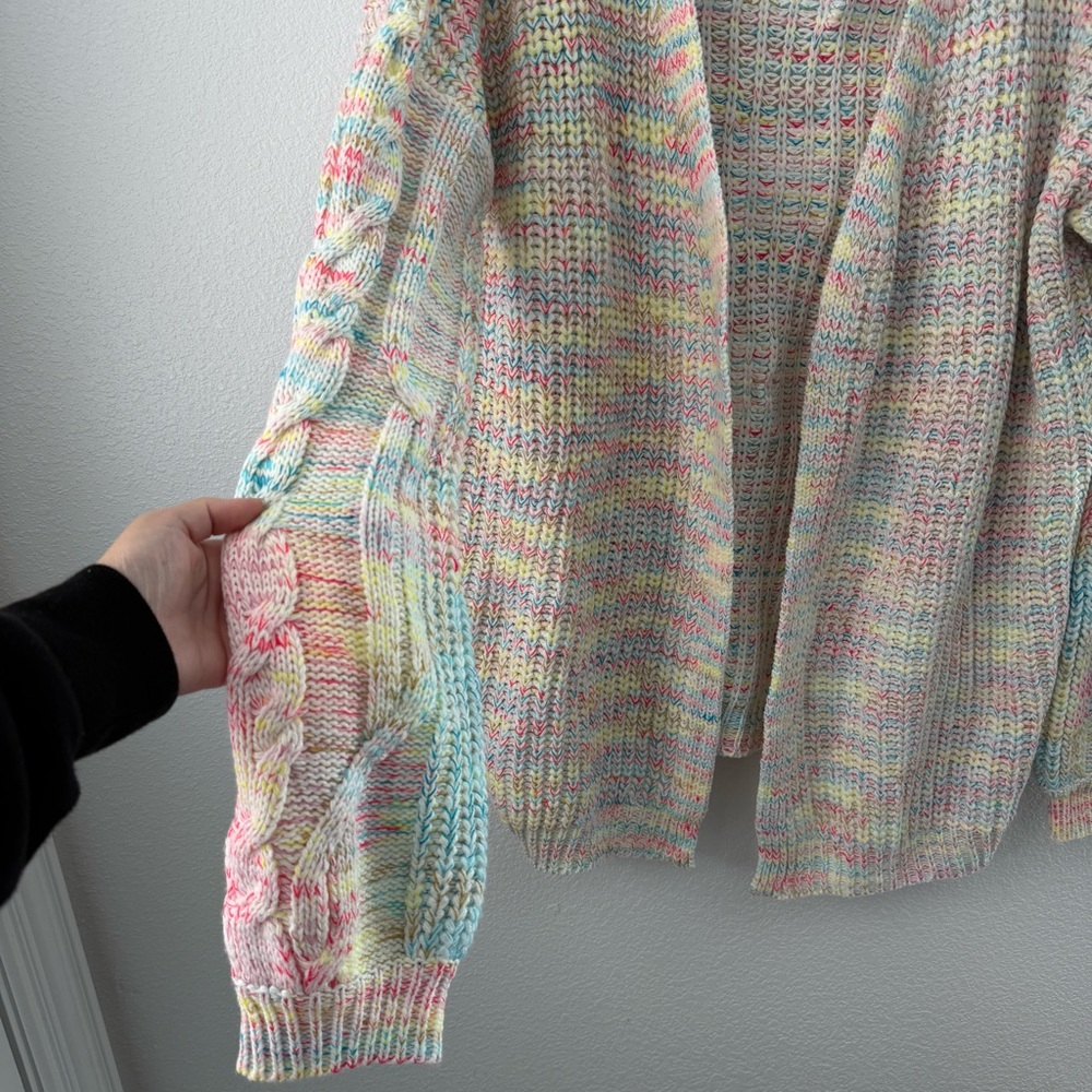 Judith March Open Front Colorful Knit Cardigan Merry N Bright Christmas Large - Picture 4 of 6